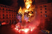 Cremà (Hoguera ardiendo) Noche de San Juan